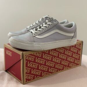 Vans Old Skool Pearlescent Gray and White Shoes